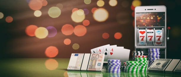 Texas Hold'em Bonus table layout on badai777 slot
